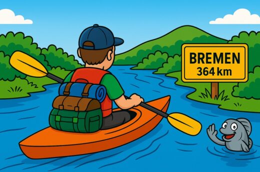 1000 Meter Tafel, 364 Kilometer Kajak So läuft das in Nienburg