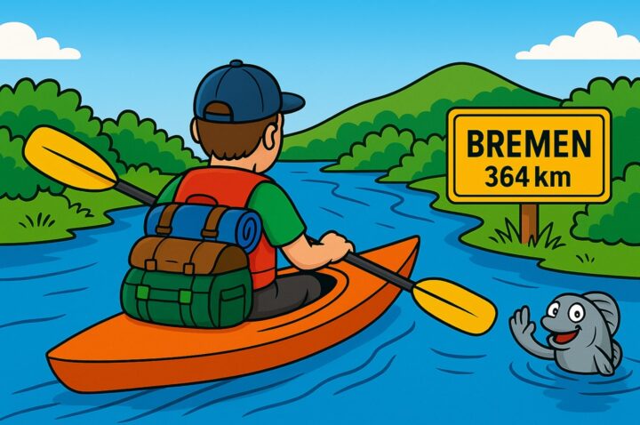 1000 Meter Tafel, 364 Kilometer Kajak So läuft das in Nienburg