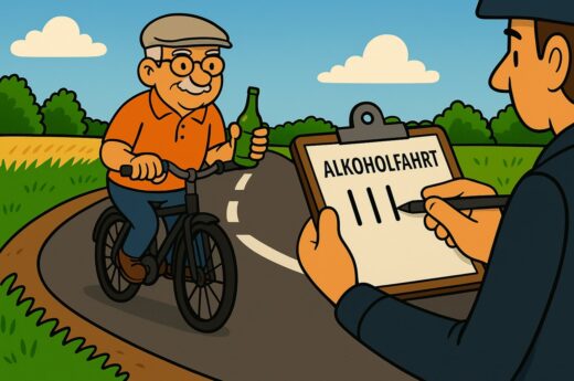 73-Jähriger feiert in Stolzenau den Trunkenheits-Hattrick auf dem Fahrrad