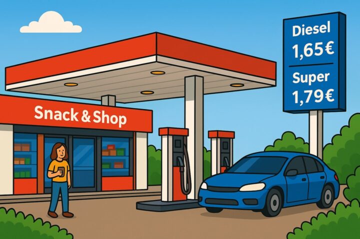 Esso Station in Marklohe - Snack und Shop