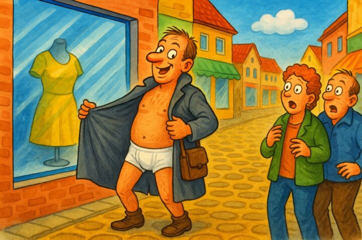 Freizügiger Ausflug - Verdener zeigt in Nienburg mehr als nötig