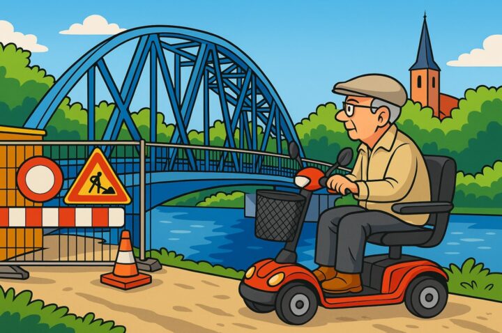 Große Runde statt kurzer Weg - Senior pendelt zwischen Weserbrücke und Abenteuer