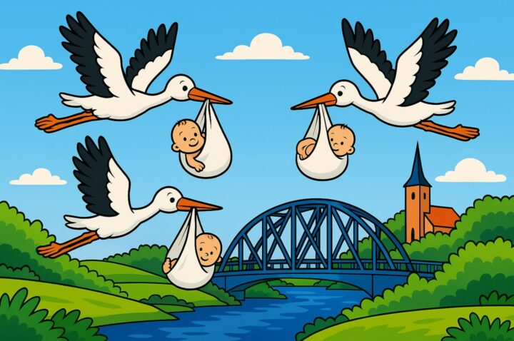 Liegt es an den Störchen oder warum liegt Niedersachsen bei der Geburtenrate noch vor?