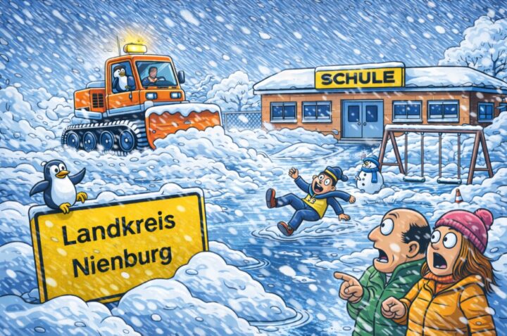 Schnee im Landkreis Nienburg sorgt für tägliches Schul-Lotteriespiel