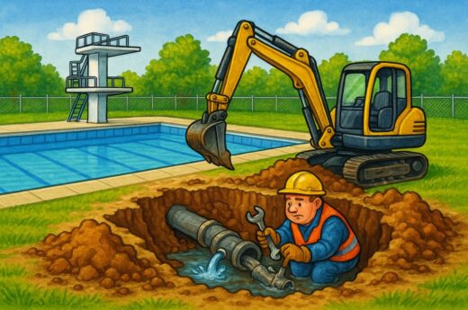 Wasser sucht Leitung - Freibad in Holtorf bleibt durstig