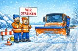 Winterdienst streikt pünktlich zum Schneefall