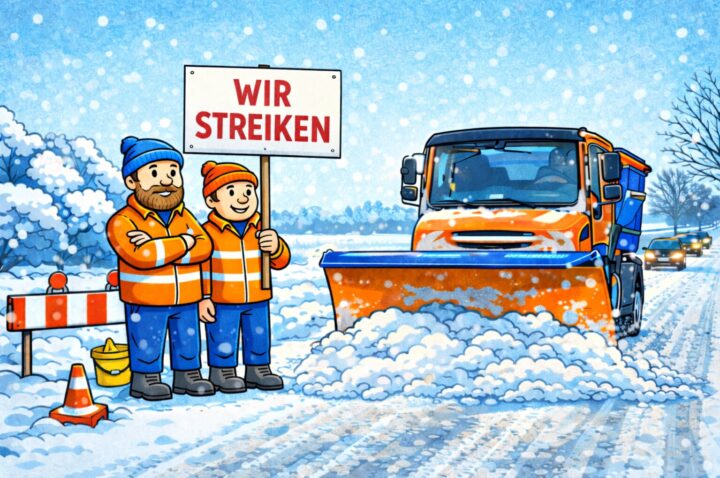 Winterdienst streikt pünktlich zum Schneefall